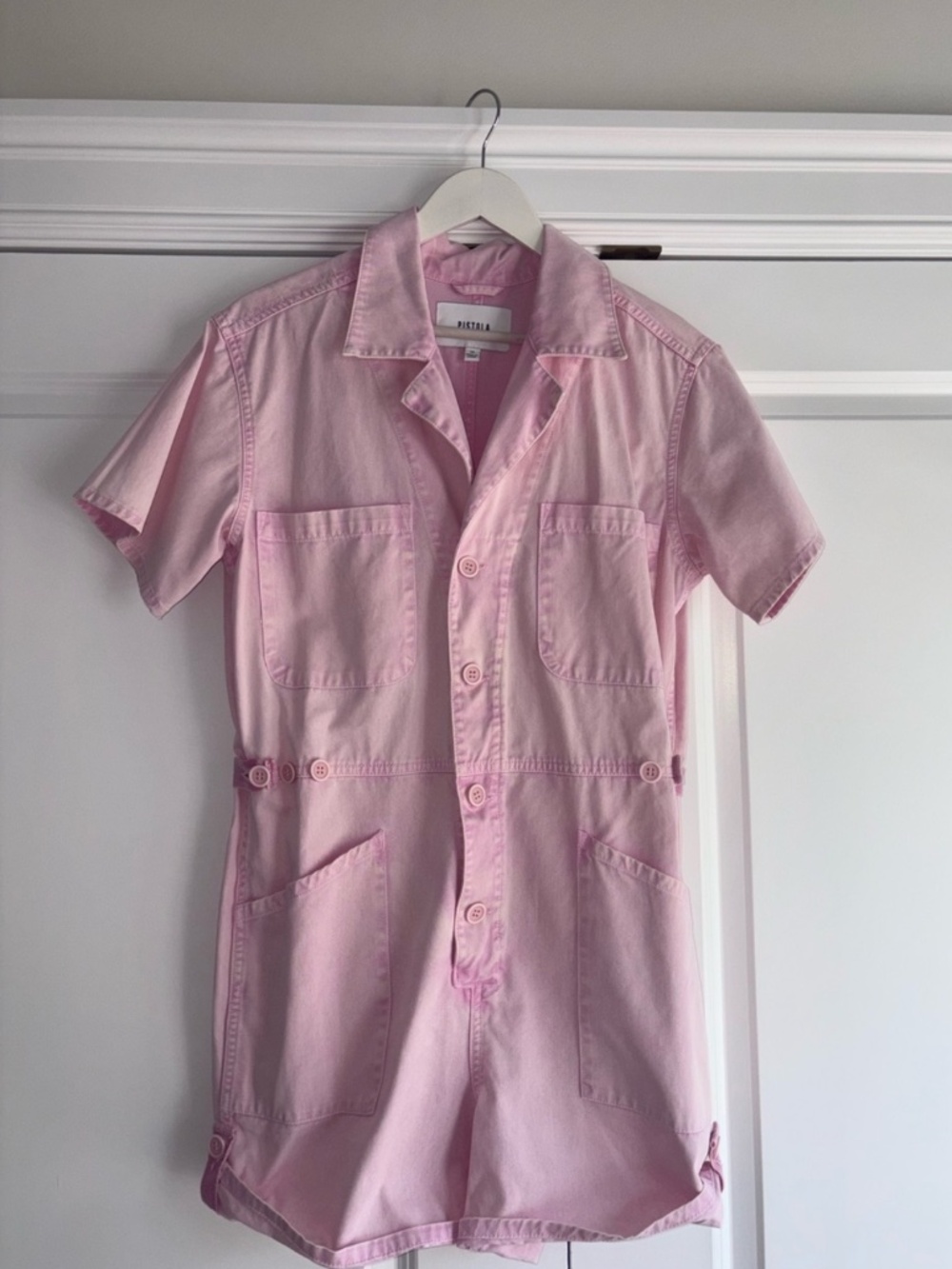 Pink Utility Romper